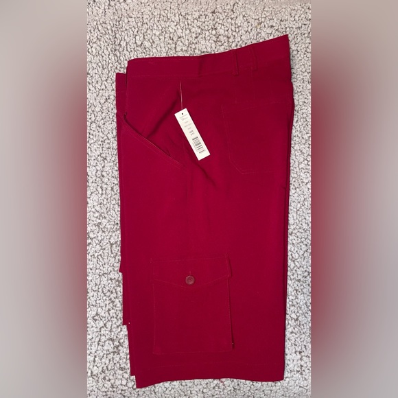 90)NWT EXPRESSO CARGO RED SHORT SIZE 1/17 - Picture 3 of 11